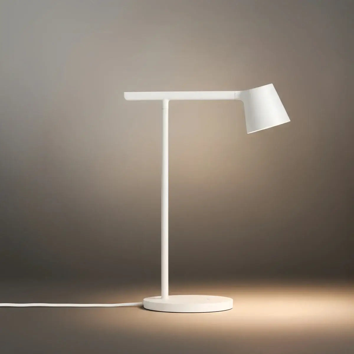 Minimalist Adjustable Table Lamp — Opal Acrylic