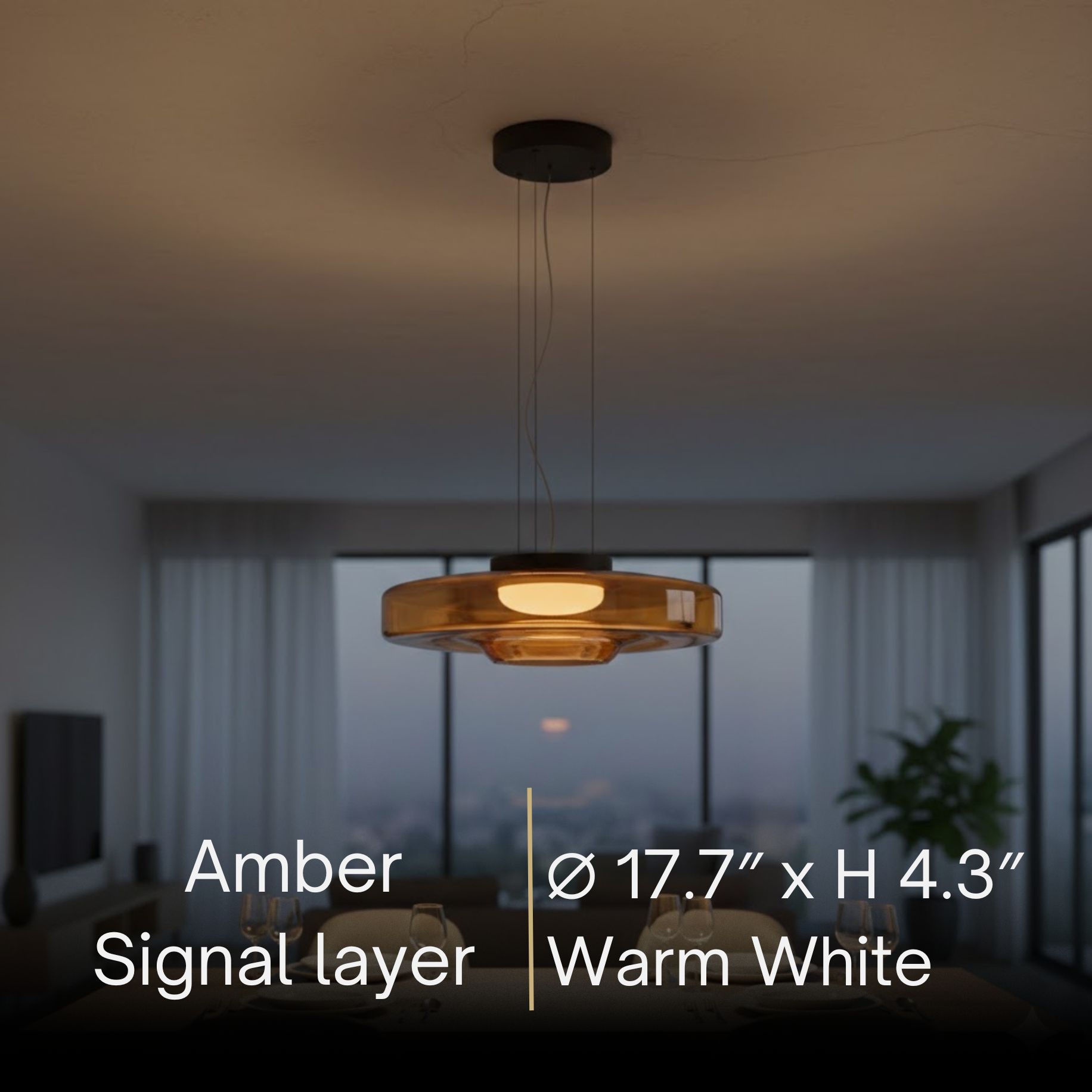 Modern Glass Pendant Light