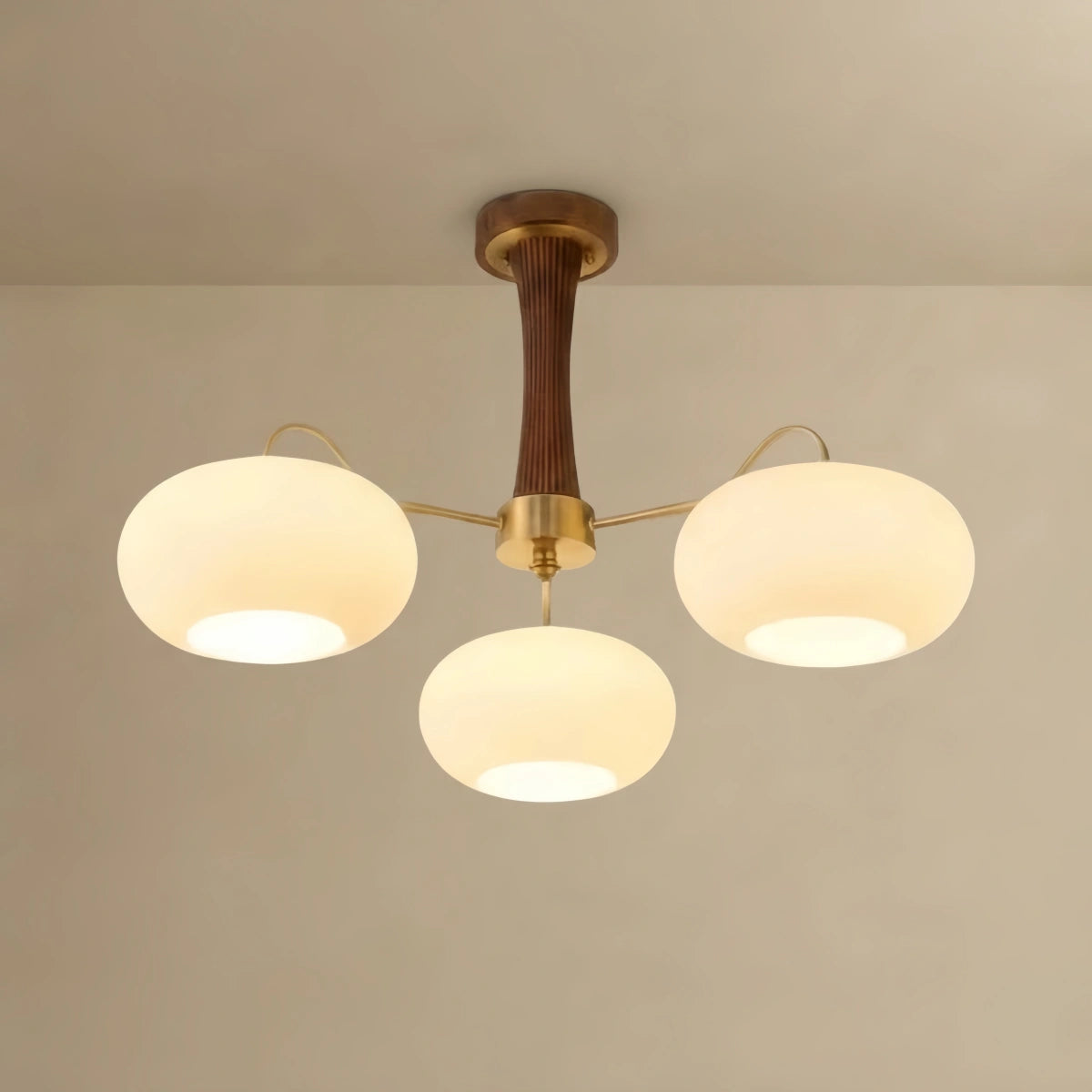 Pendant Light – Mulberry Silk White Globe Ceiling Lamp for Living Room