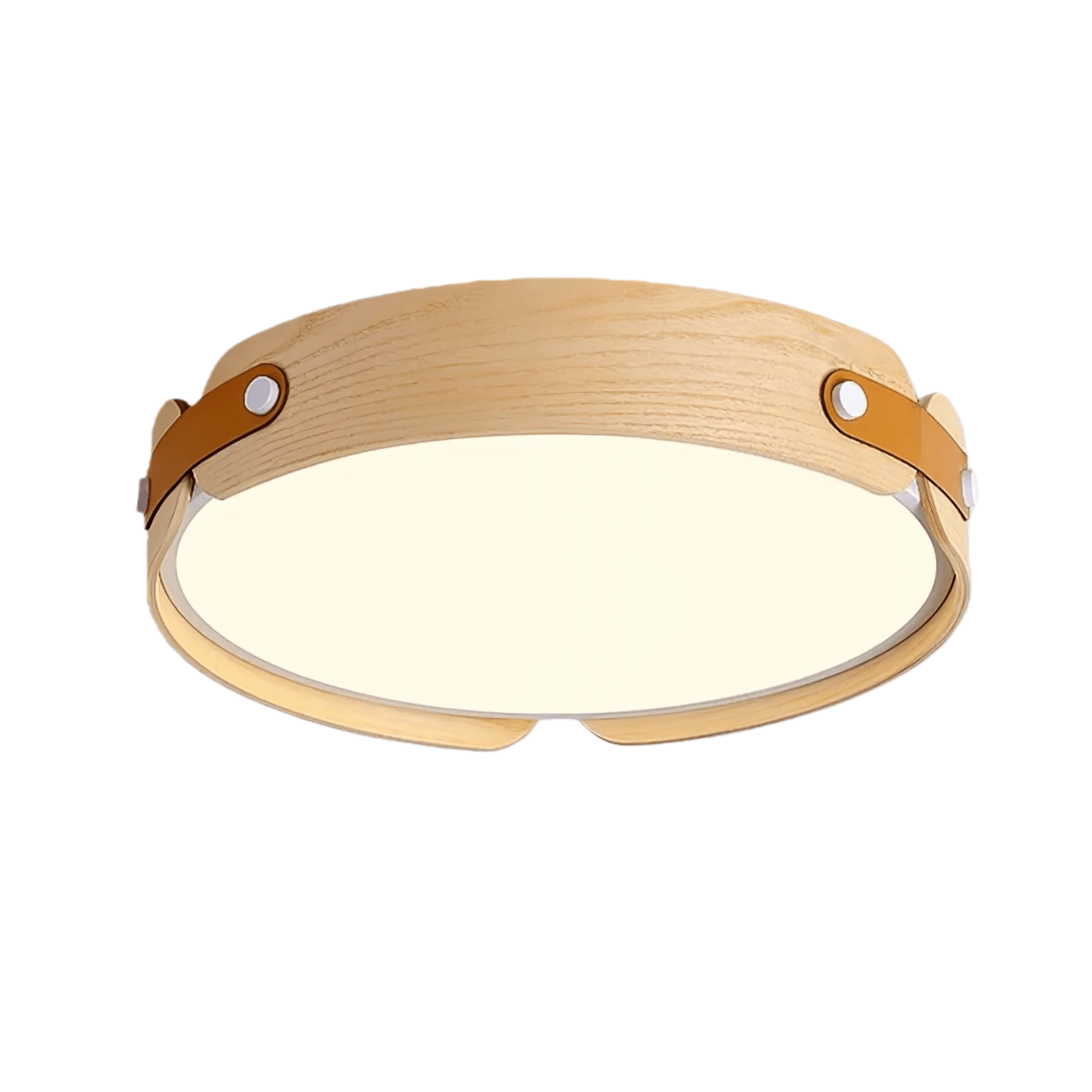 Wabi-Sabi Wood Ceiling Light – Modern LED Flush Mount Lamp