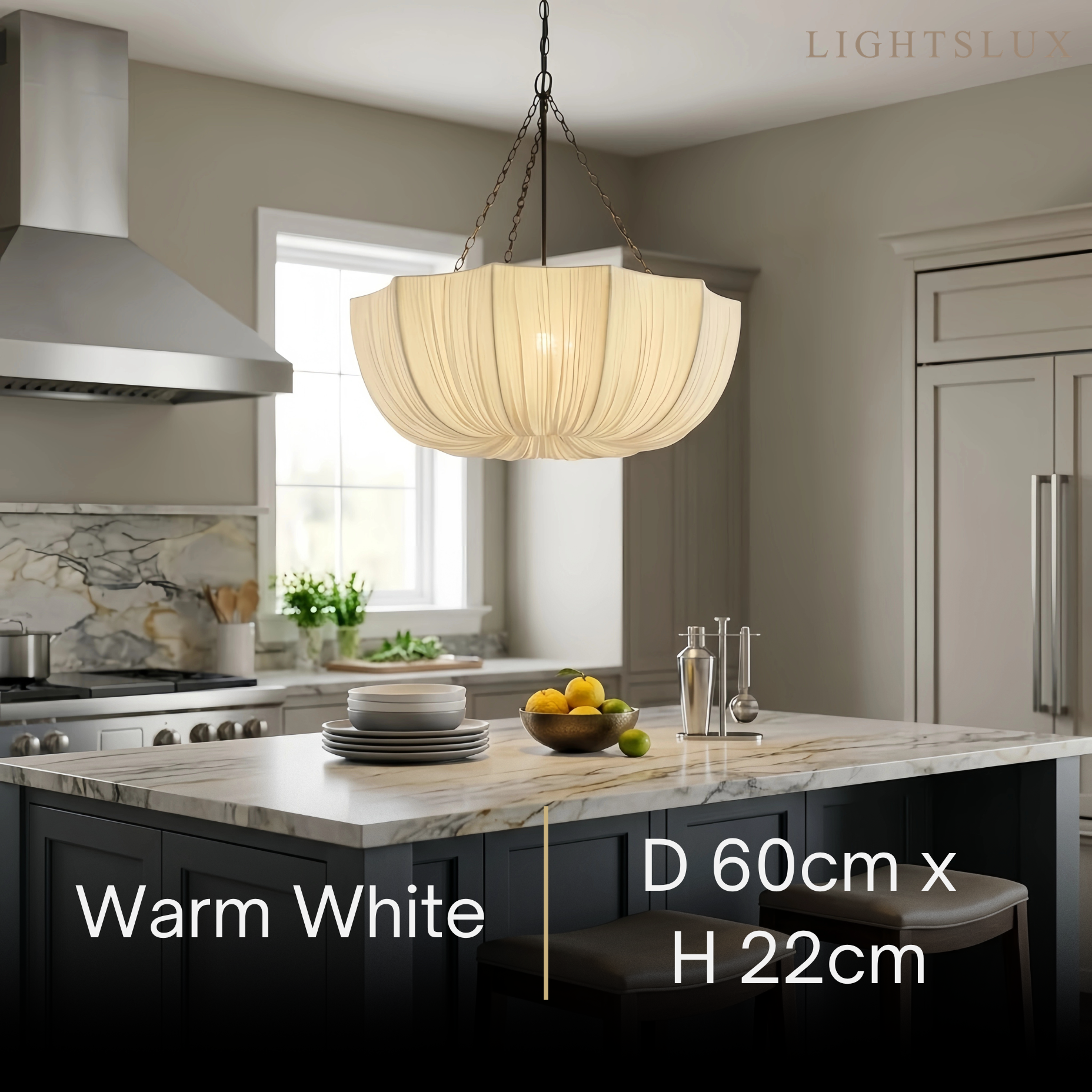Modern Fabric Pendant Light