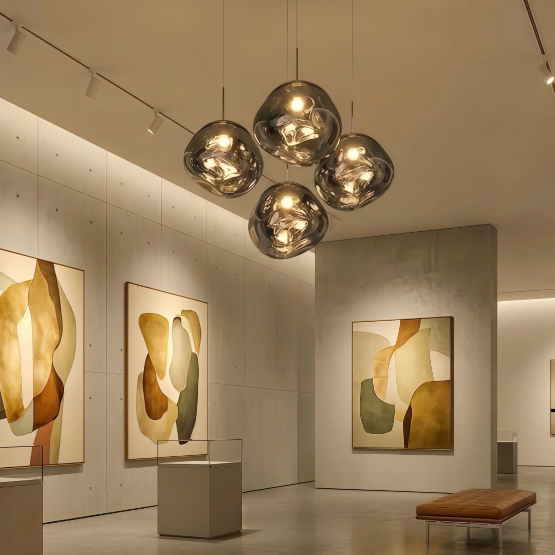 Contemporary Twisted Pendant Lamp — Mirror Finish in 4 Color