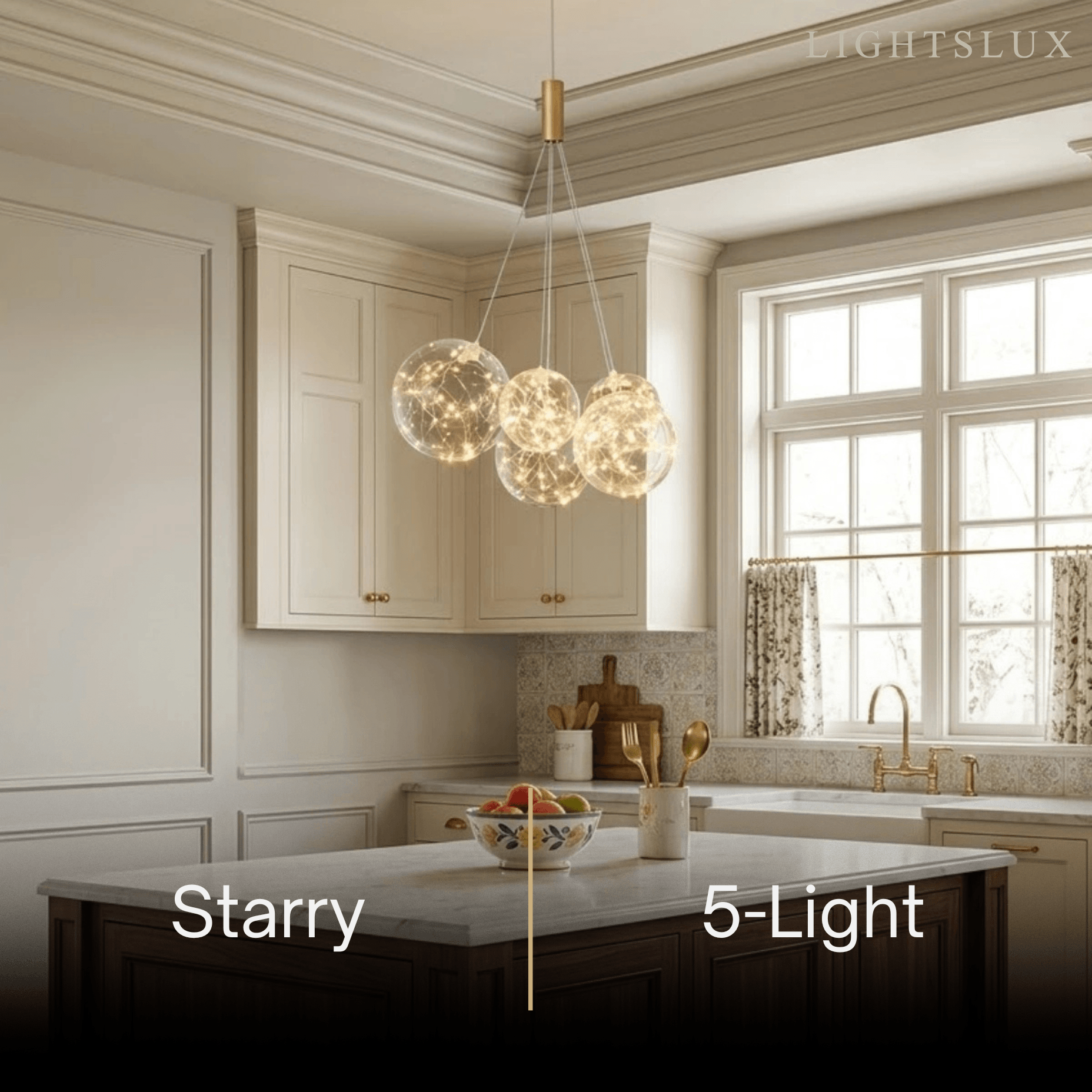 Designer Bubble Pendant Light — Clear Glass