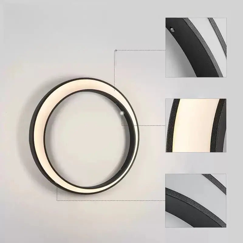 Outdoor Wall Lamp – Metal Light for Garden/Corridor