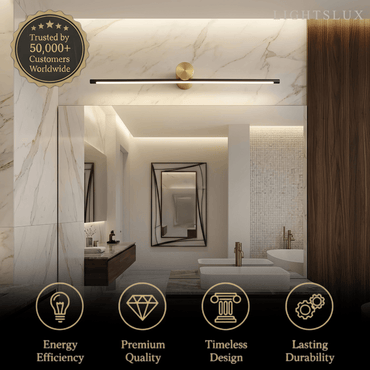 Arcato Minimalist Linear Vanity Light