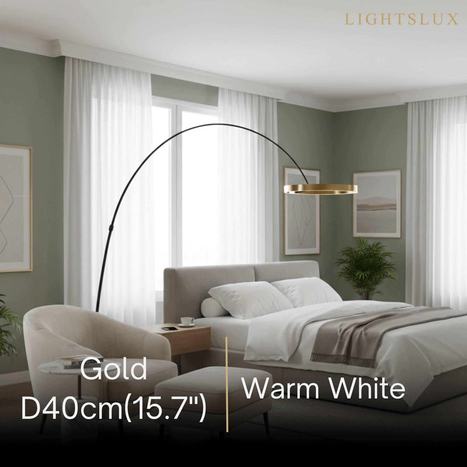 Velora Modern Round Floor Lamp