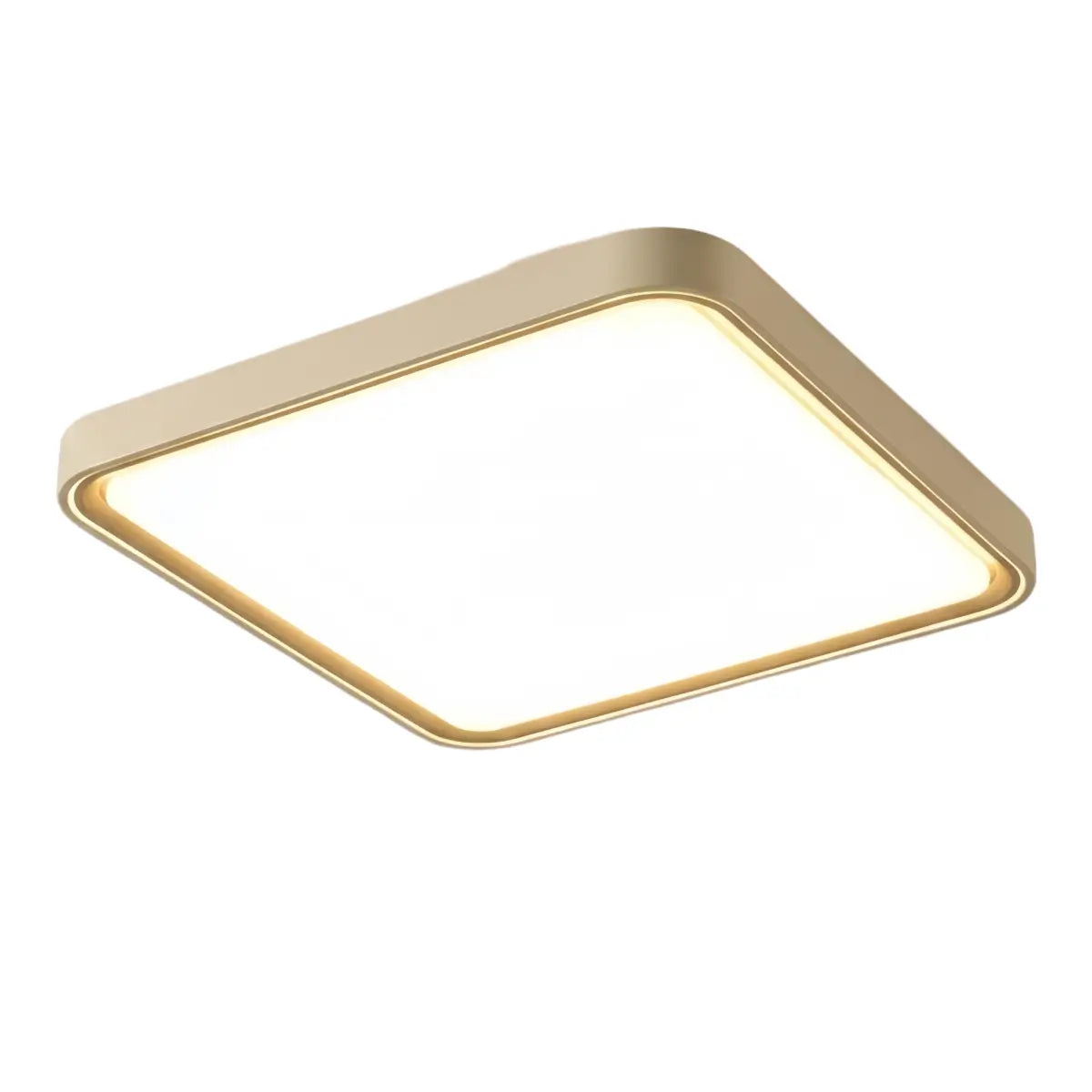 Moderne graue Deckenleuchte „Embrace“ – Metallrahmen, quadratisch/rund, fürs Schlafzimmer