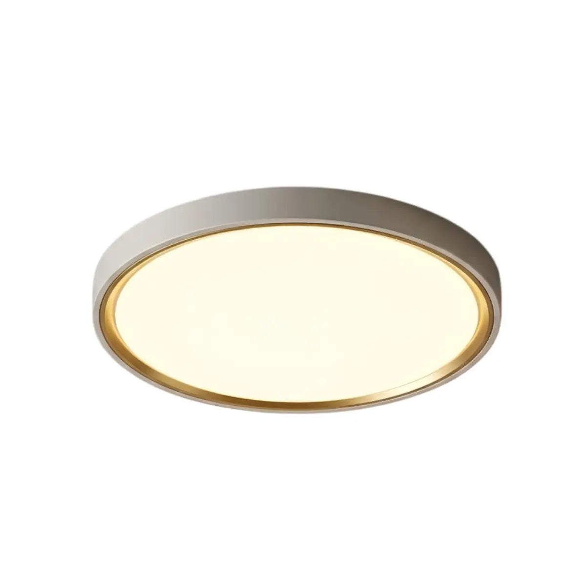 Moderne graue Deckenleuchte „Embrace“ – Metallrahmen, quadratisch/rund, fürs Schlafzimmer