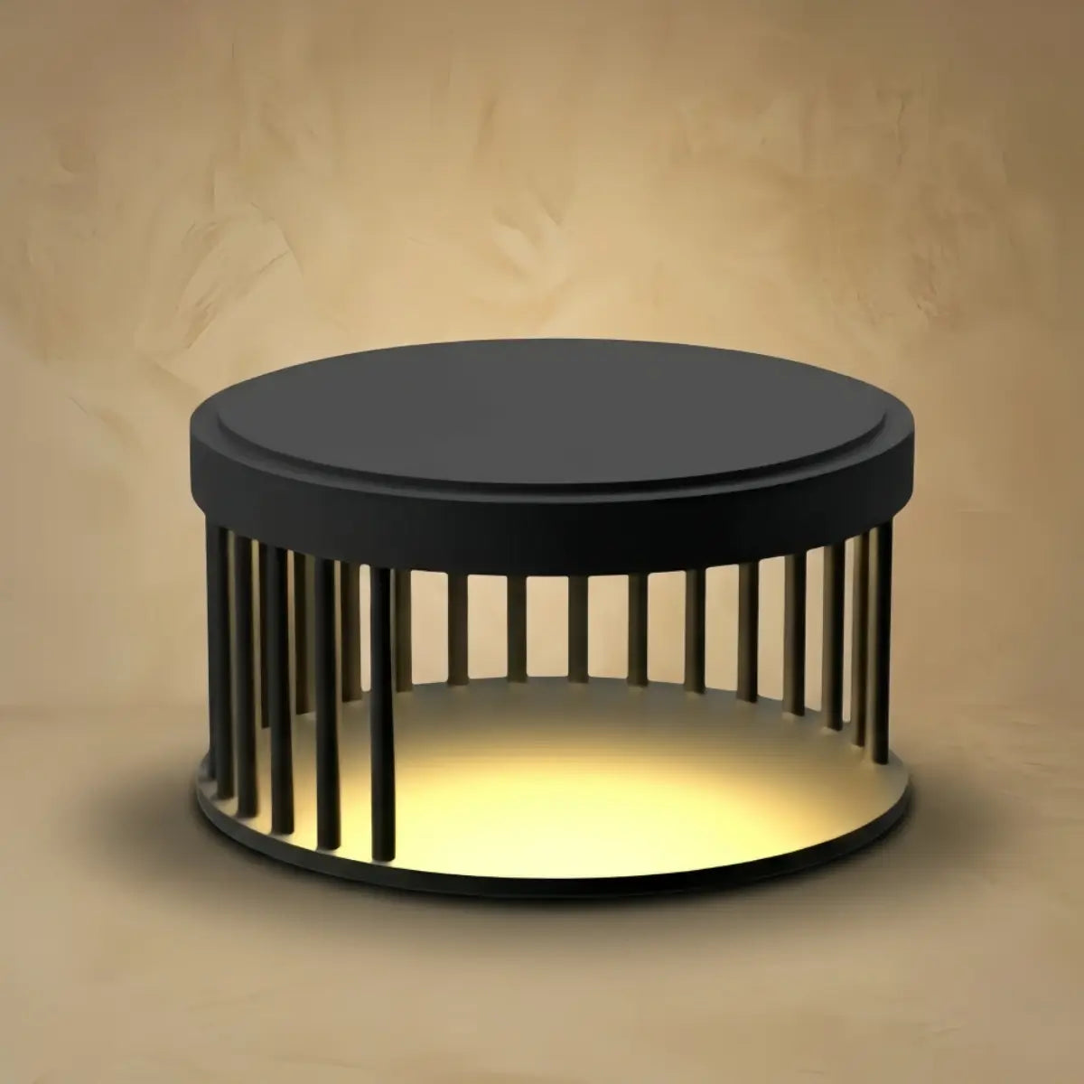 Minimalist Stainless Steel Outdoor Floor Lamp -- Black for Courtyard & Garden