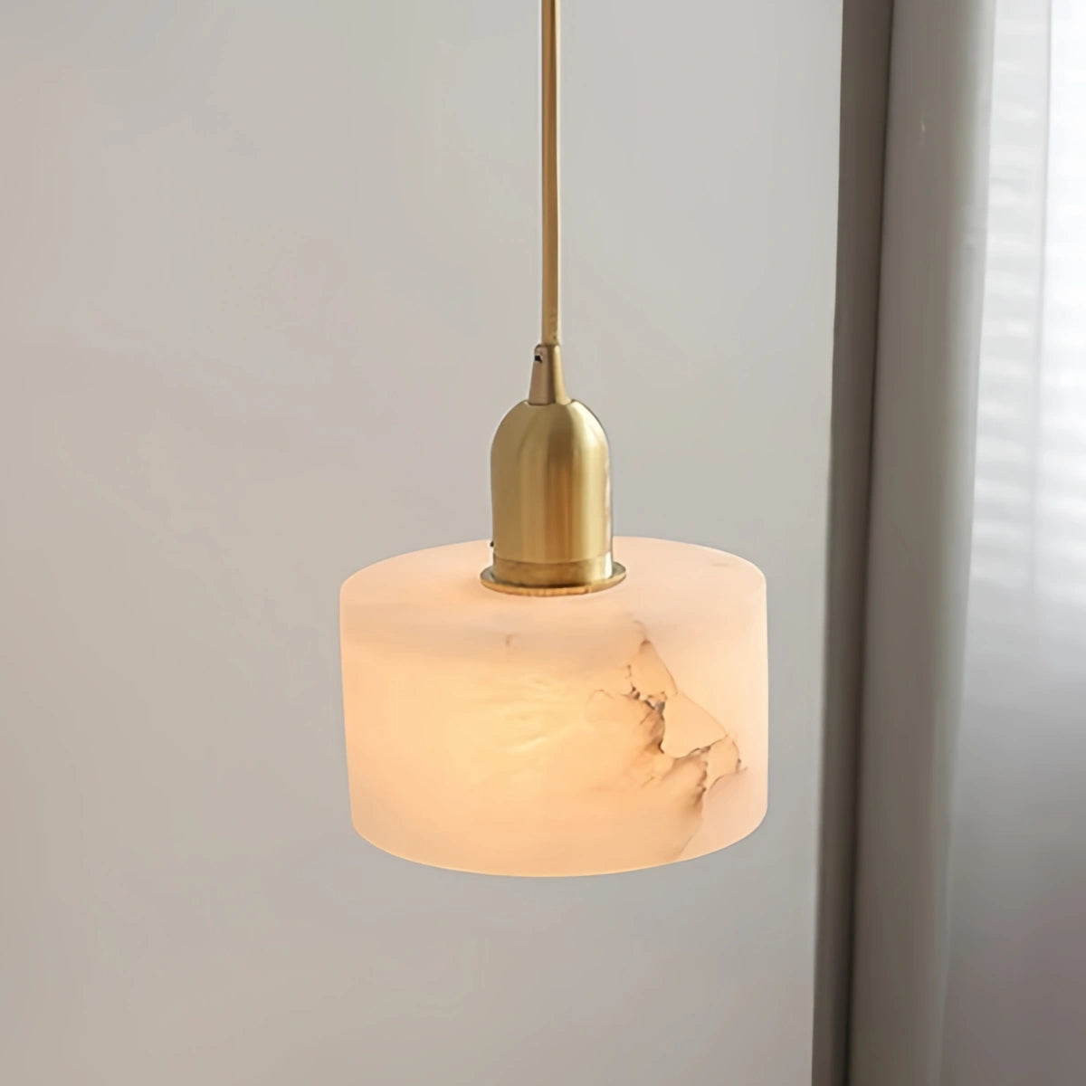 Modern Alabaster Pendant Light