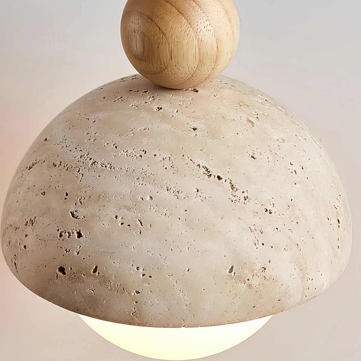 Modern Travertine Pendant Light
