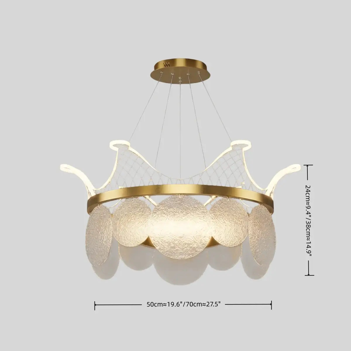 Modern Gold Chandelier