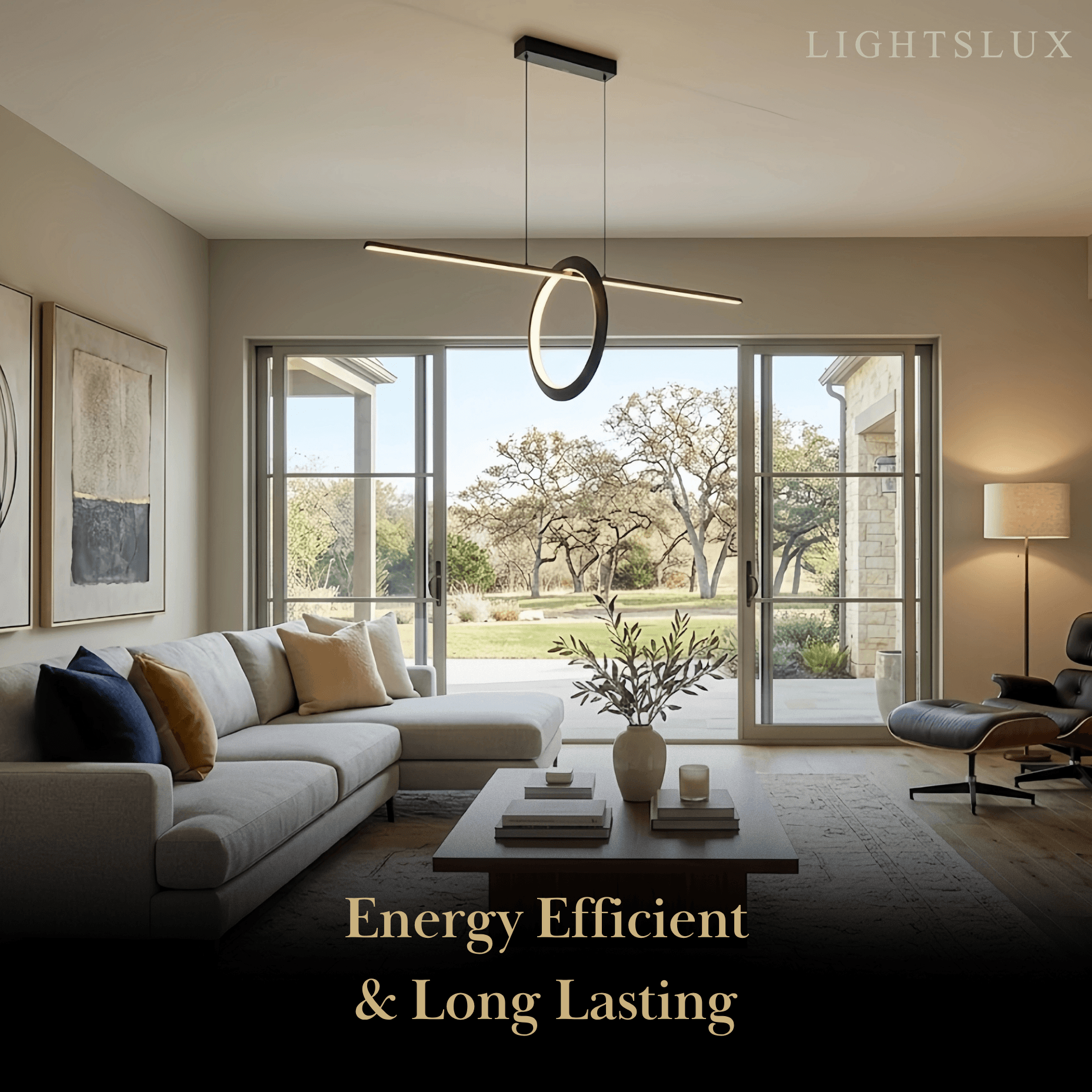 Minimalist Pendant Light — Metal & Silica Gel with Black & White