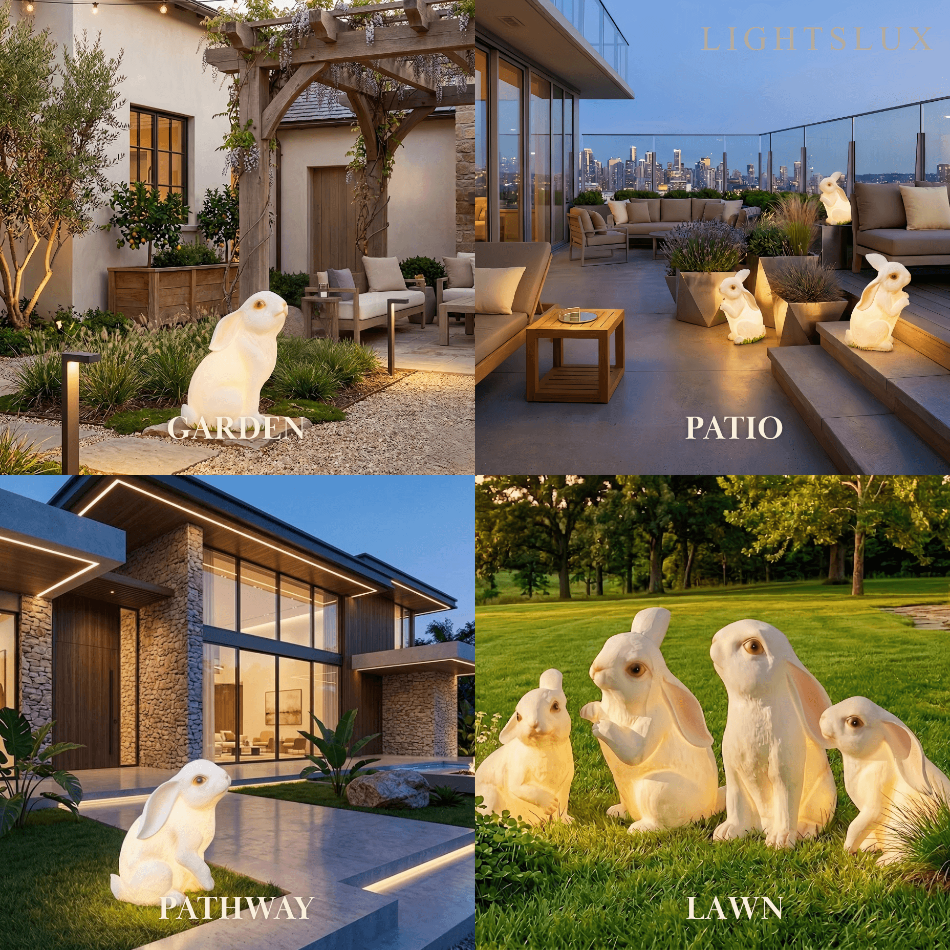 Easter Bunny Lawn Lamp