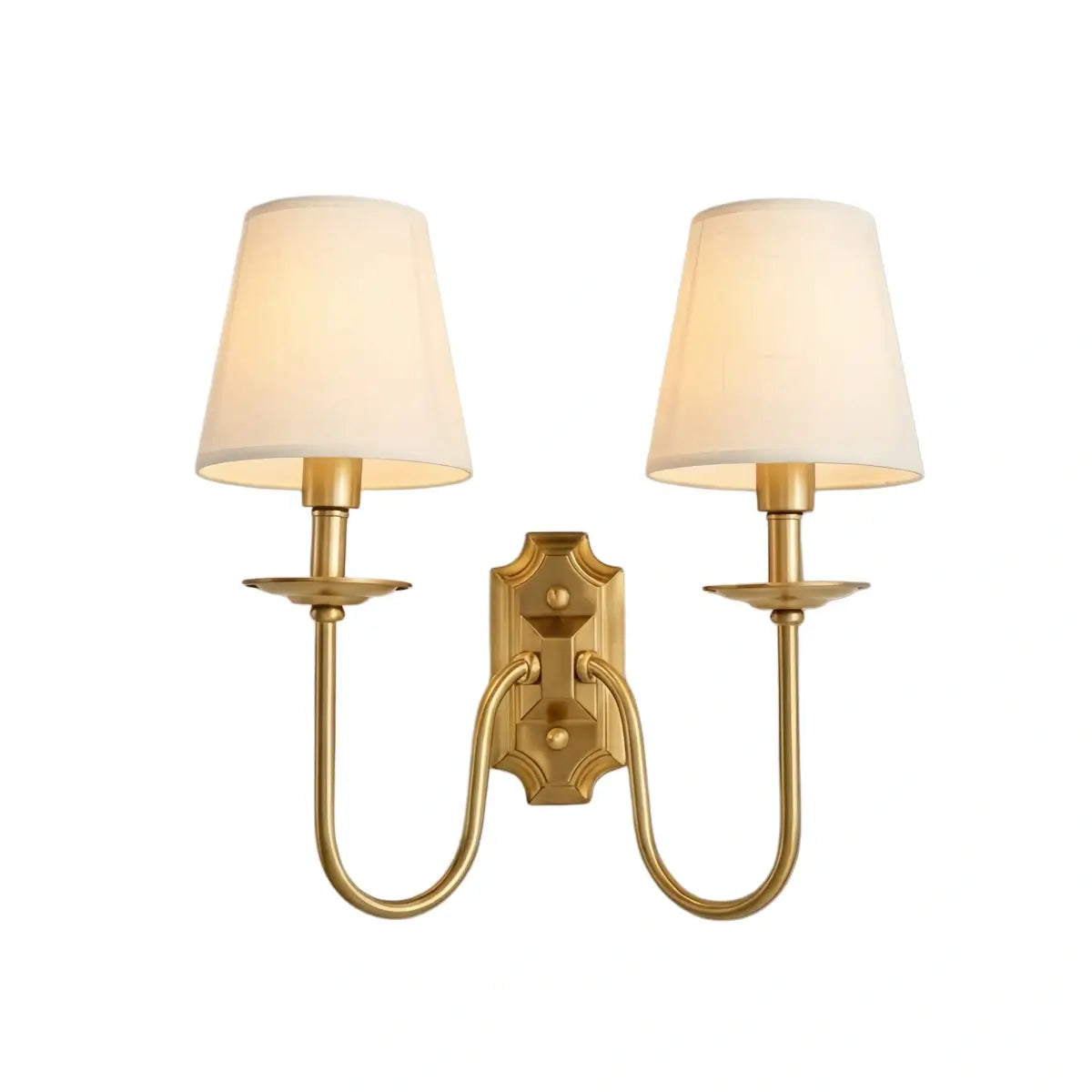 Excelis Lunara Classic Brass Wall Lamp