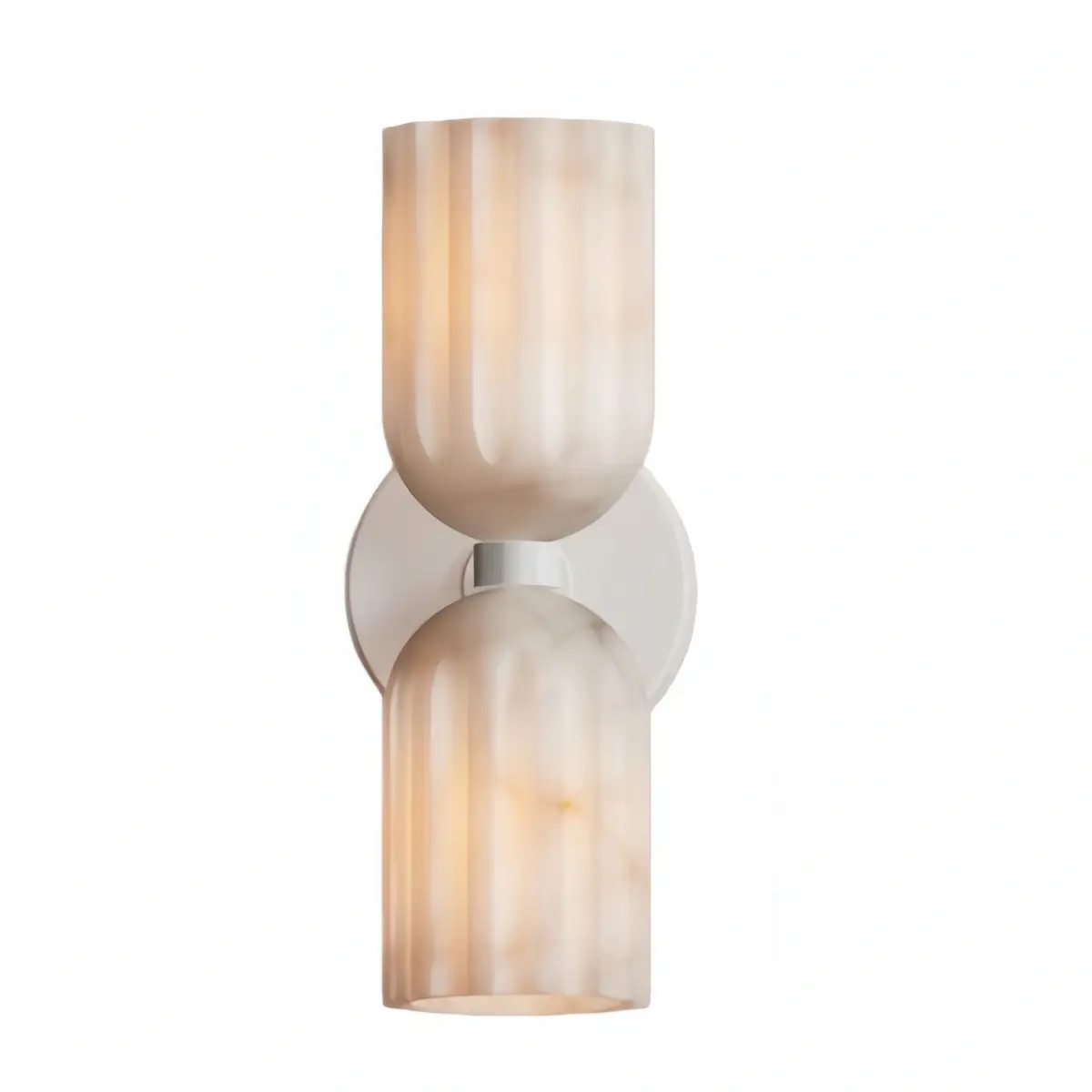 Minimalist Wall Lamp — Brass & Alabaster