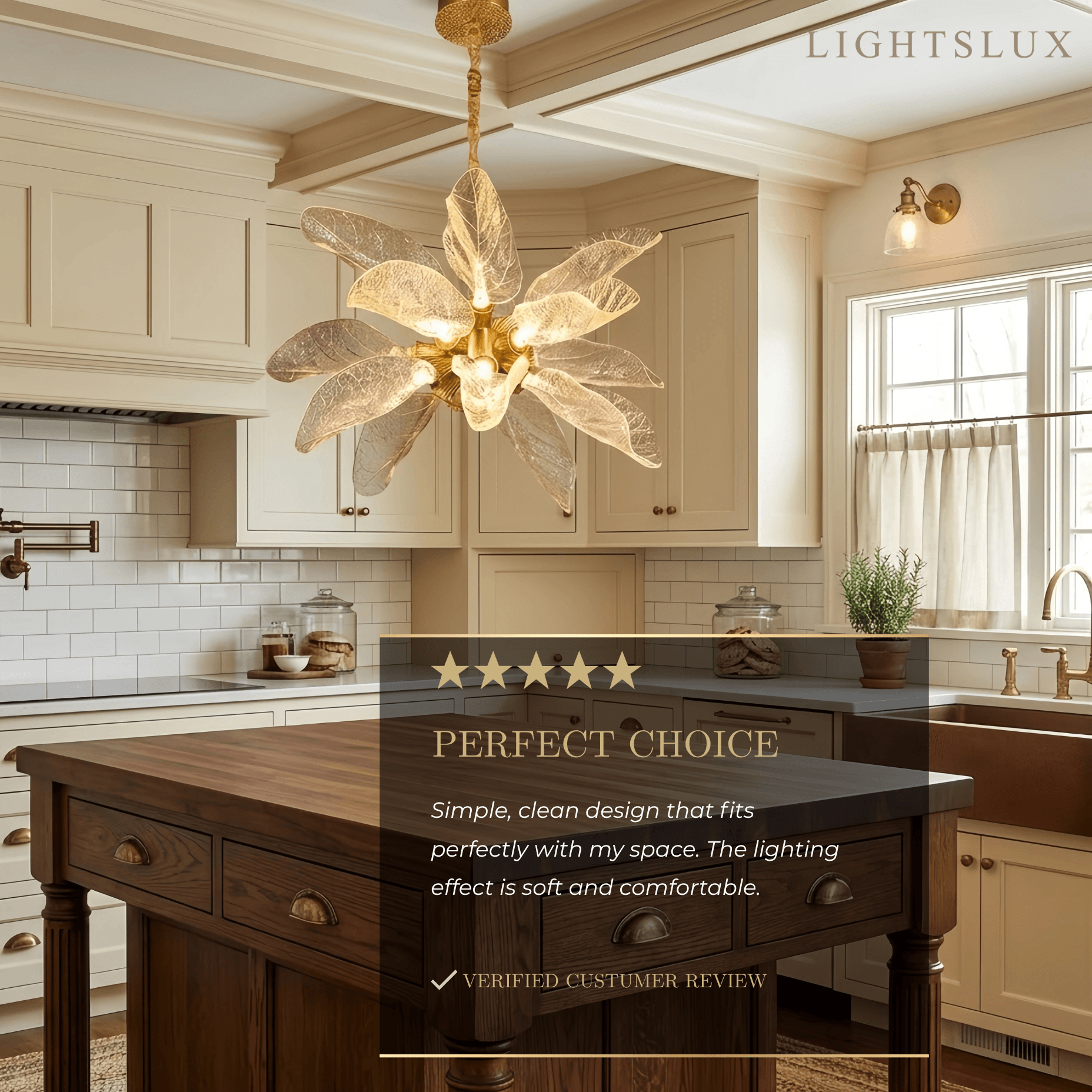 Velora Elegant Organic Chandelier