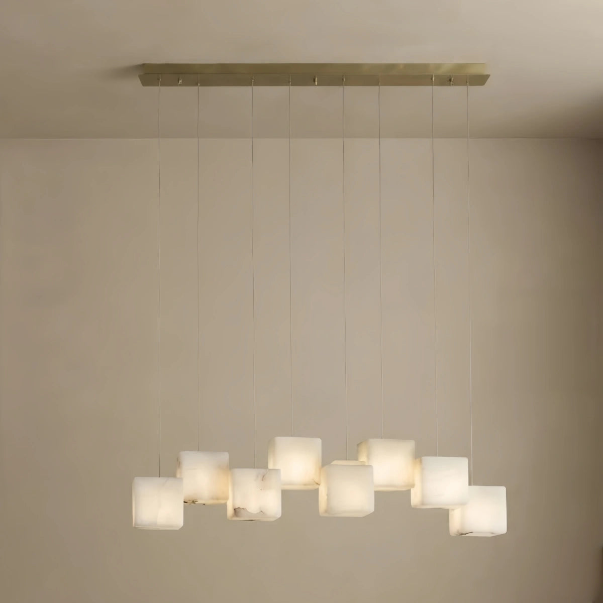 Minimalist_Pendant_Light_Marble_Stainless_Steel_White
