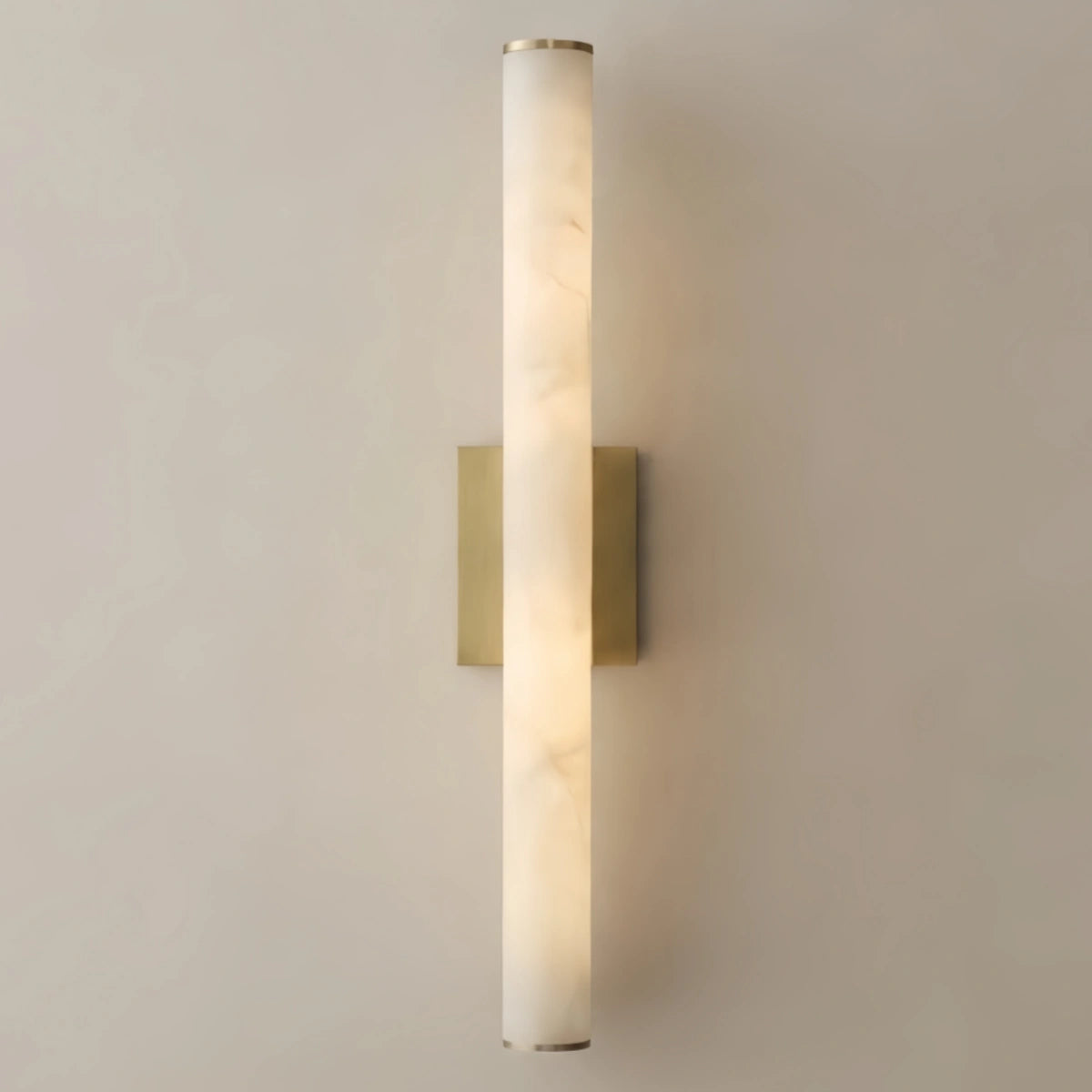 Modern_Wall_Lamp_Cylinder_Marble_Brass_Black_for_Living_Room