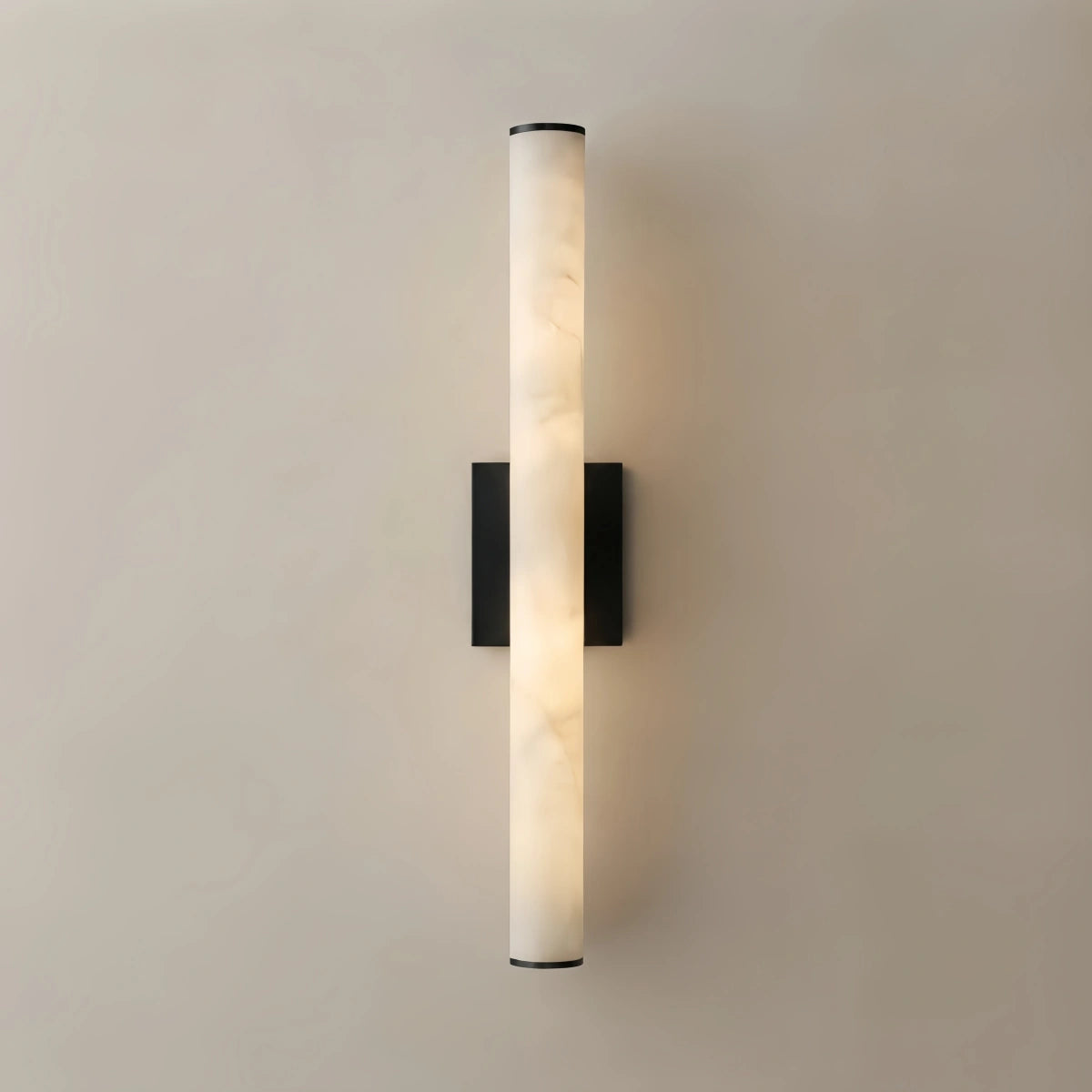 Modern_Wall_Lamp_Cylinder_Marble_Brass_Black_for_Living_Room