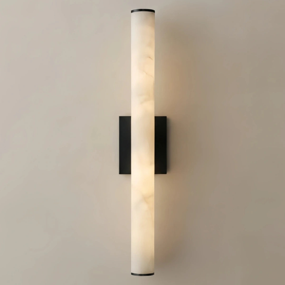 Arcato_Modern_Wall_Lamp_Cylinder_Marble_Brass_Black