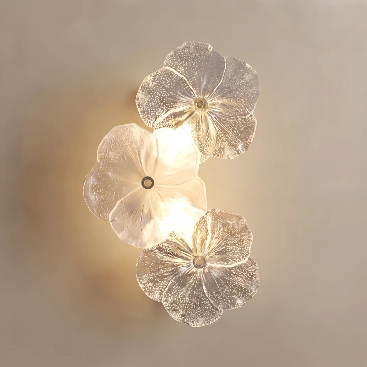 Modern Wall Lamp -- Carbon Steel & Glass White for Bedroom Living Room