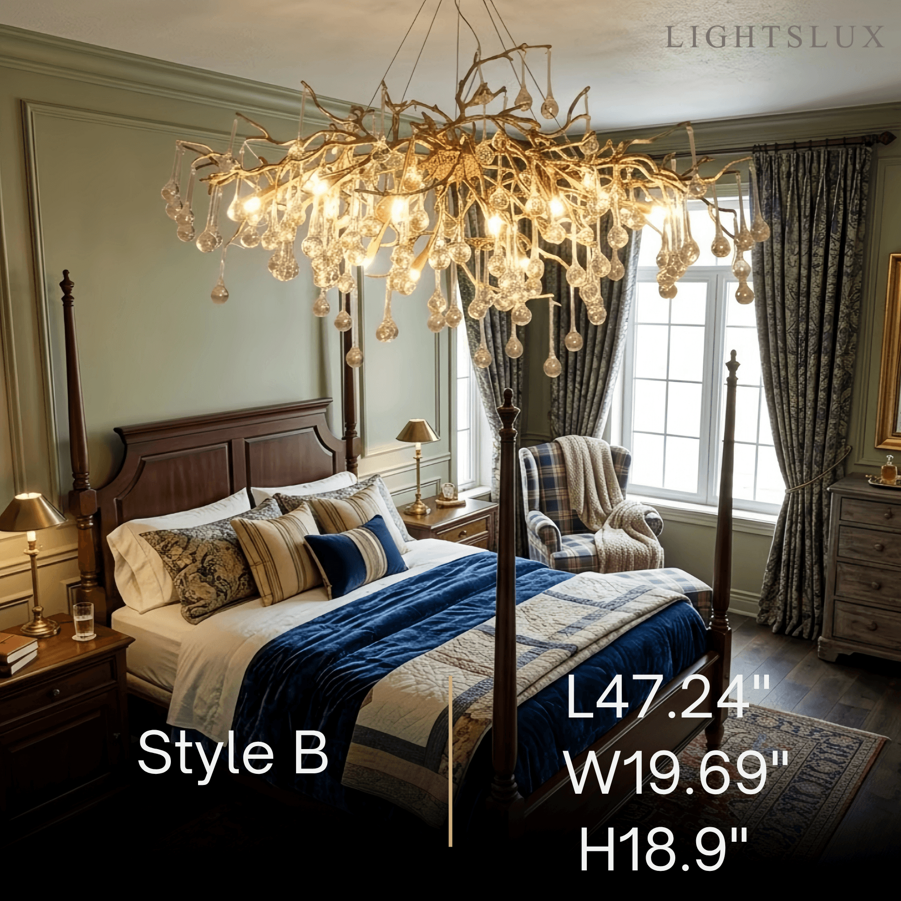 Excelis Luxury Branch Chandelier
