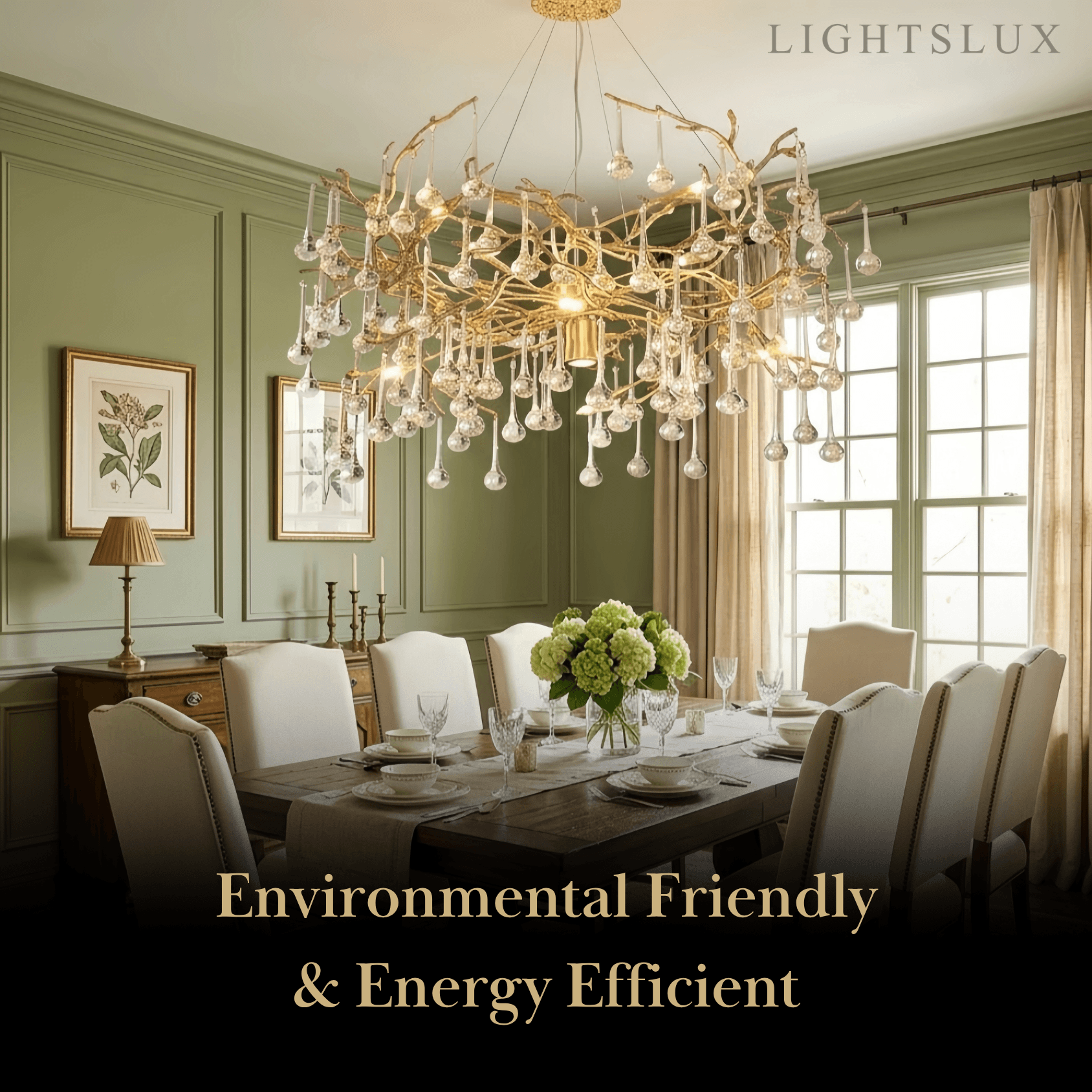 Excelis Luxury Branch Chandelier