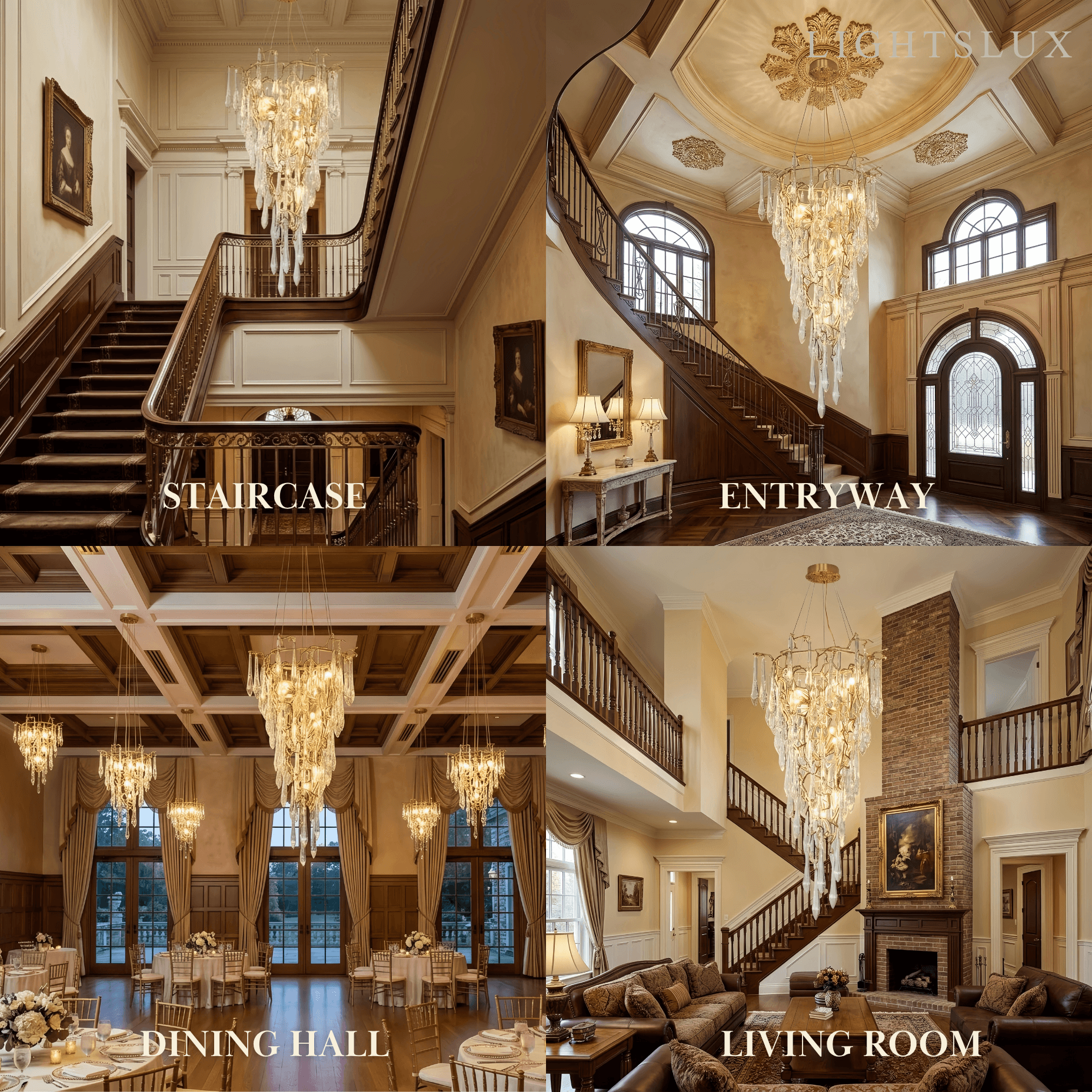 Excelis Luxury Branch Chandelier
