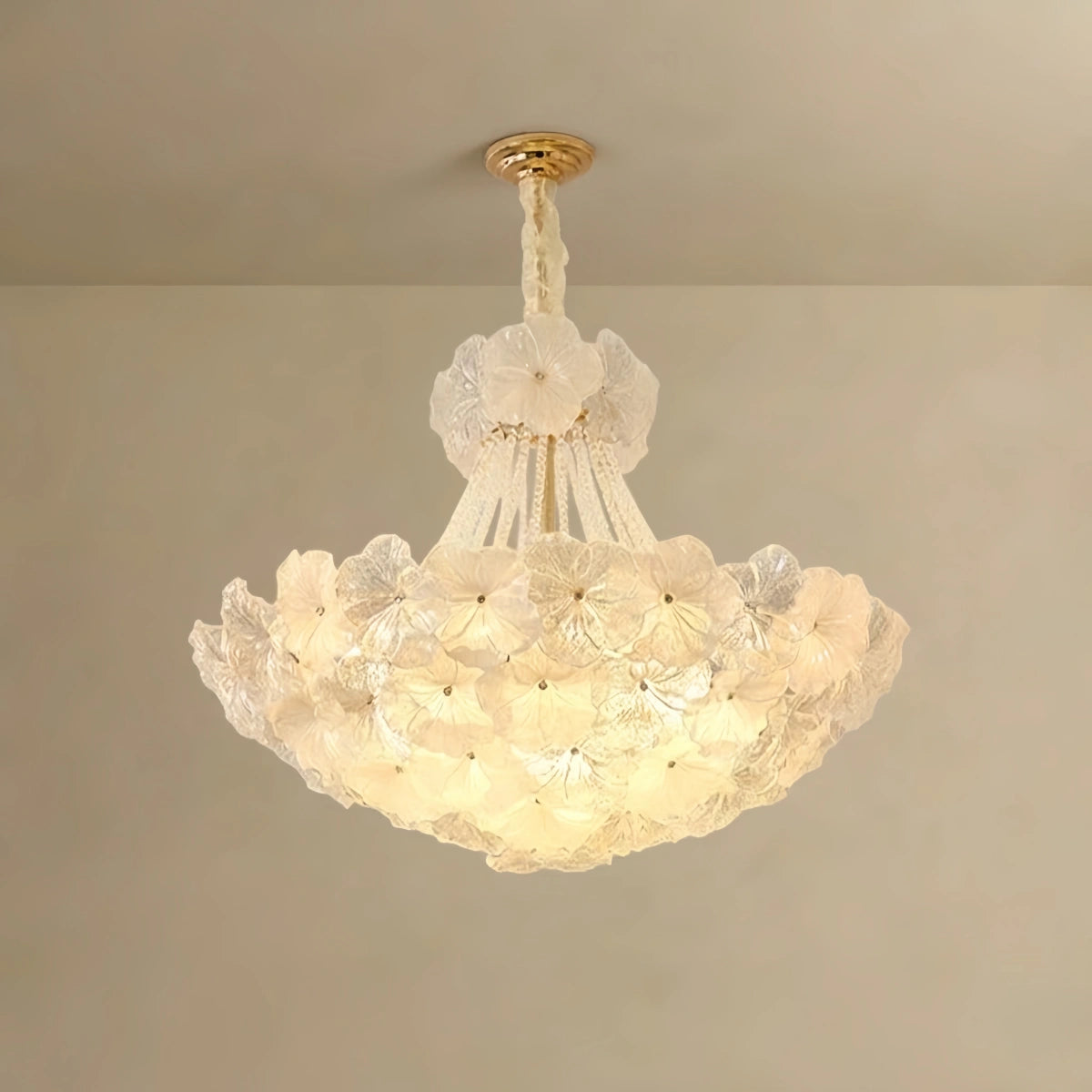 Chandelier -- Iron & Glass for Dining Room Living Room