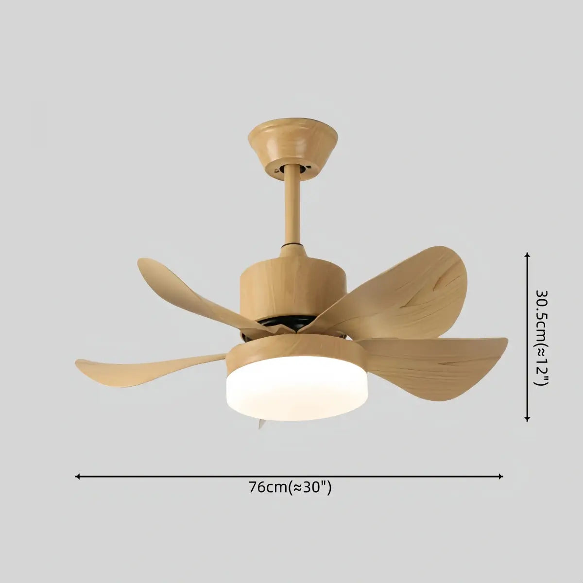 Zenno Minimalist Ceiling Fan Light