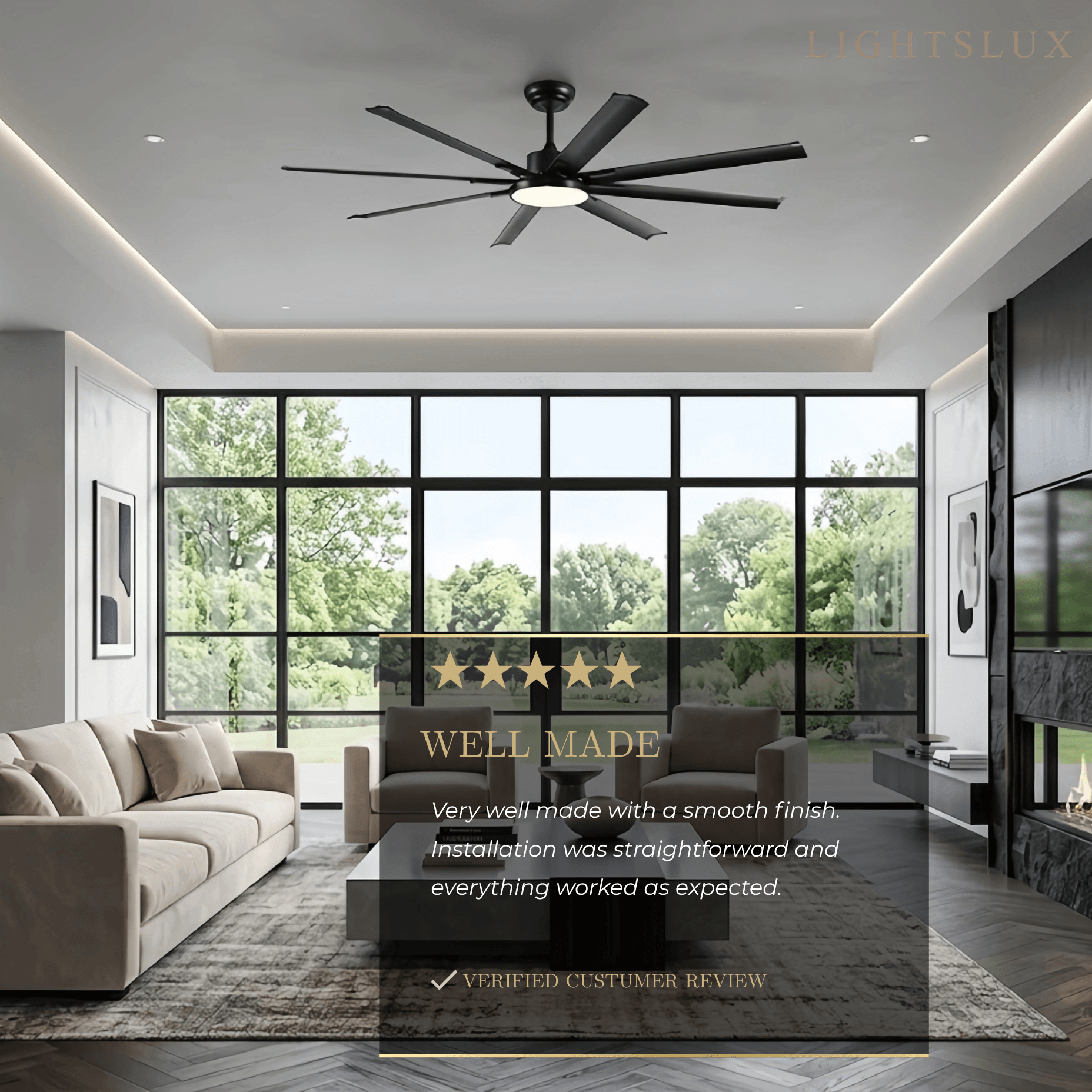 Vivara Minimalist Ceiling Fan Light