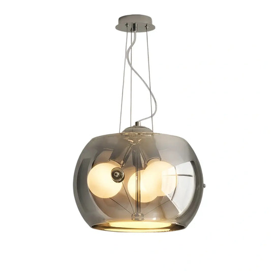 Industrial Cylinder Glass Pendant Light -- Clear or Smoked