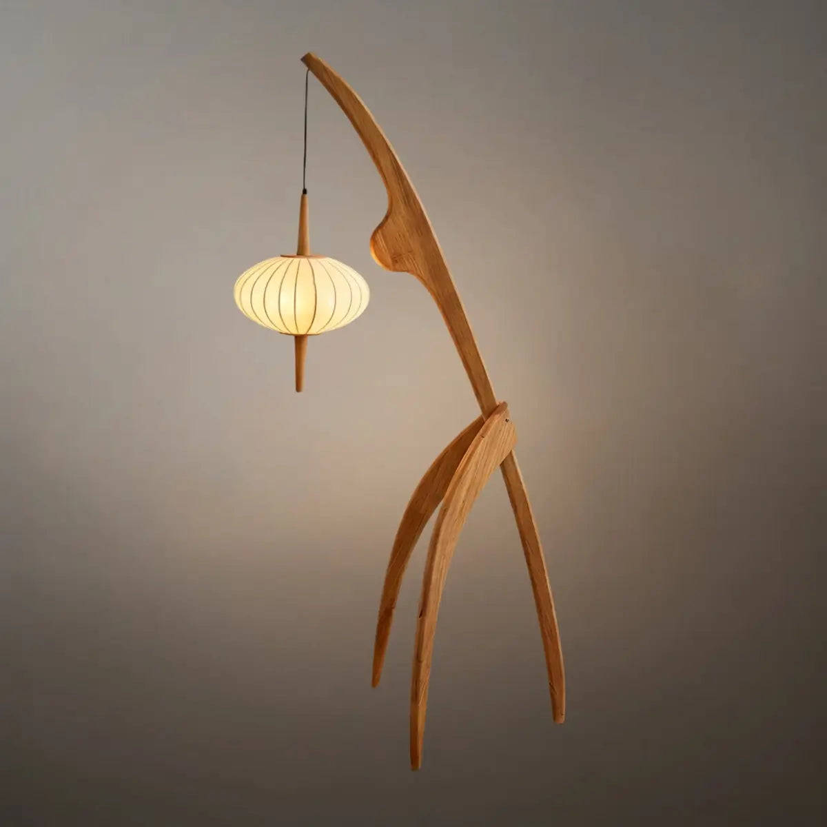 Zenno Mid-Century Modern Tripod Floor Lamp – Fabric