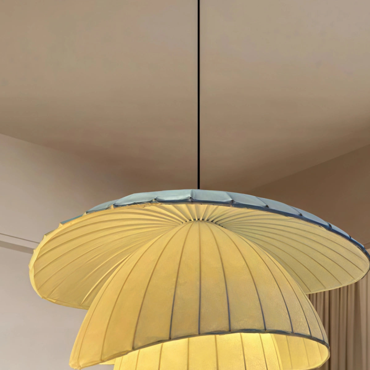 Zenno Minimalist Coir Silk Pendant Light