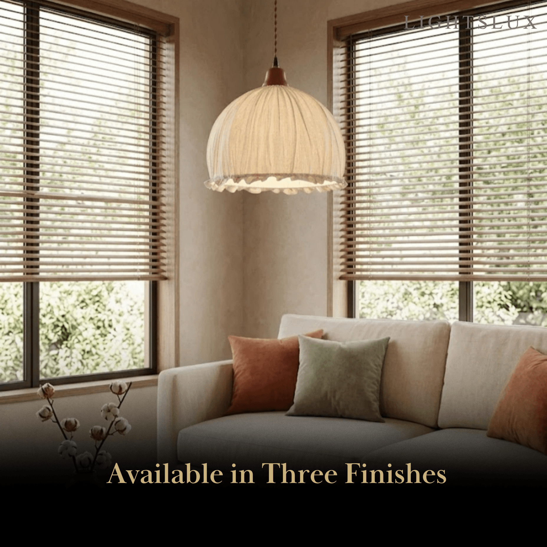 Zenno Minimalist Fabric Pendant Light