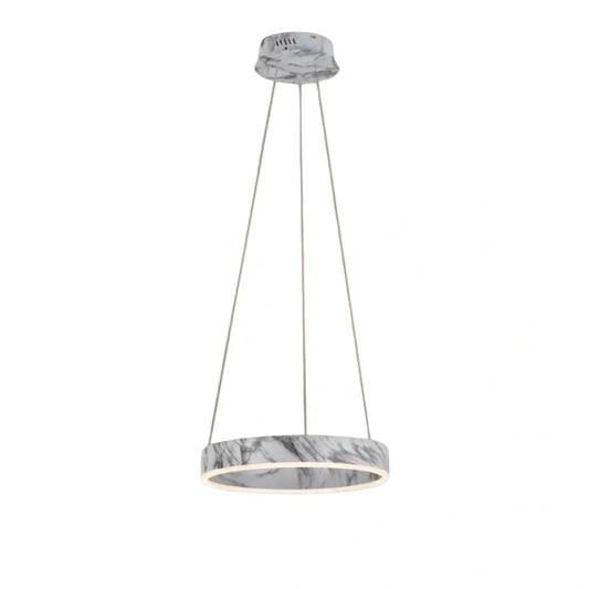 Contemporary Tiered Circular Chandelier -- Marble