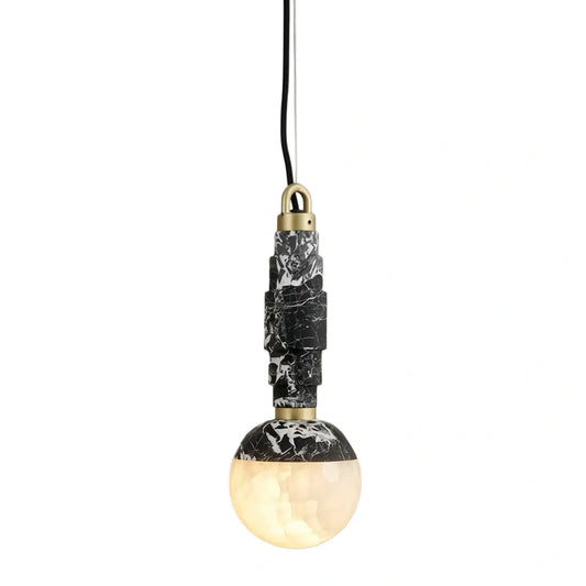 Alba Minimalist Marble Alabaster Pendant Lamp