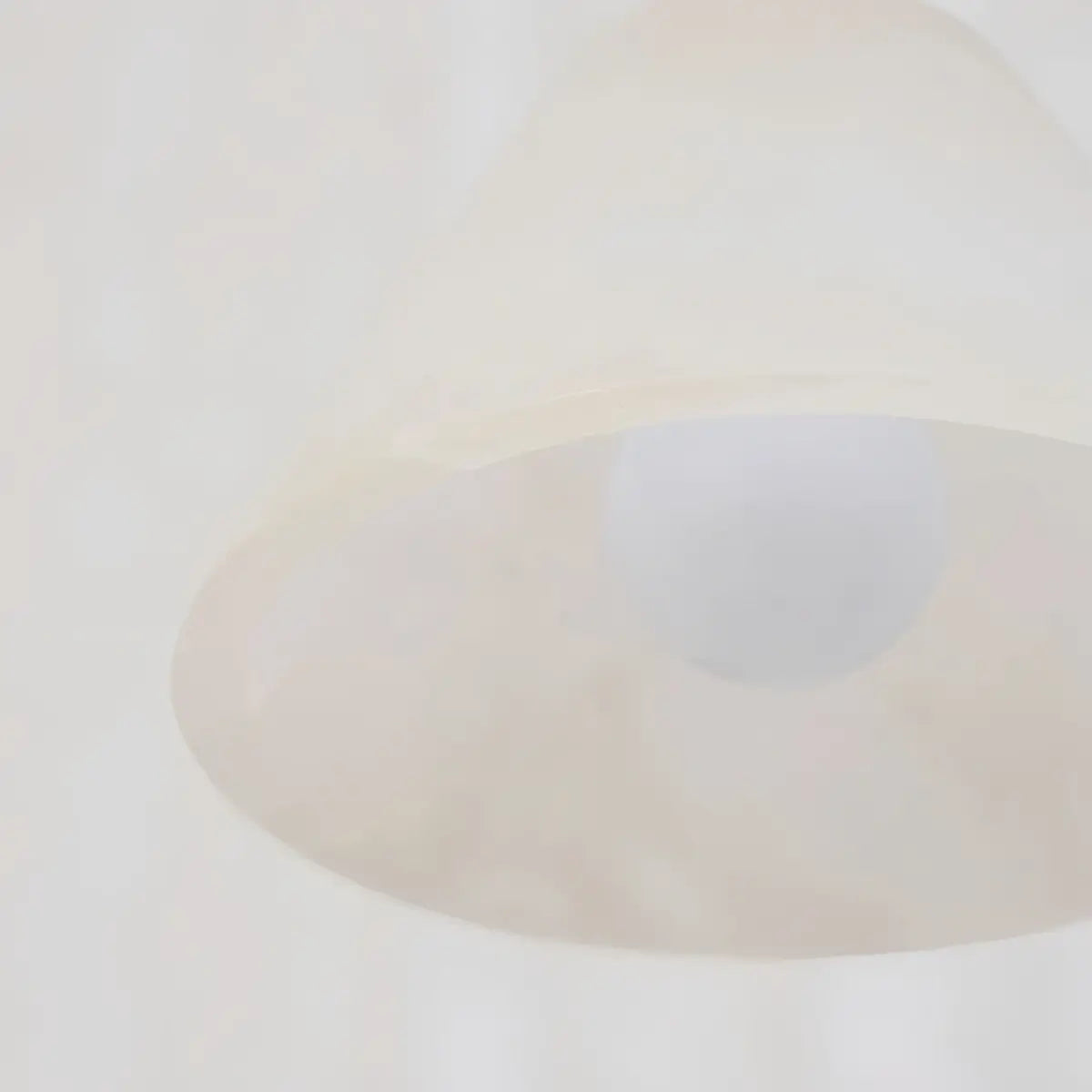 Alba Minimalist Alabaster Pendant Light – White