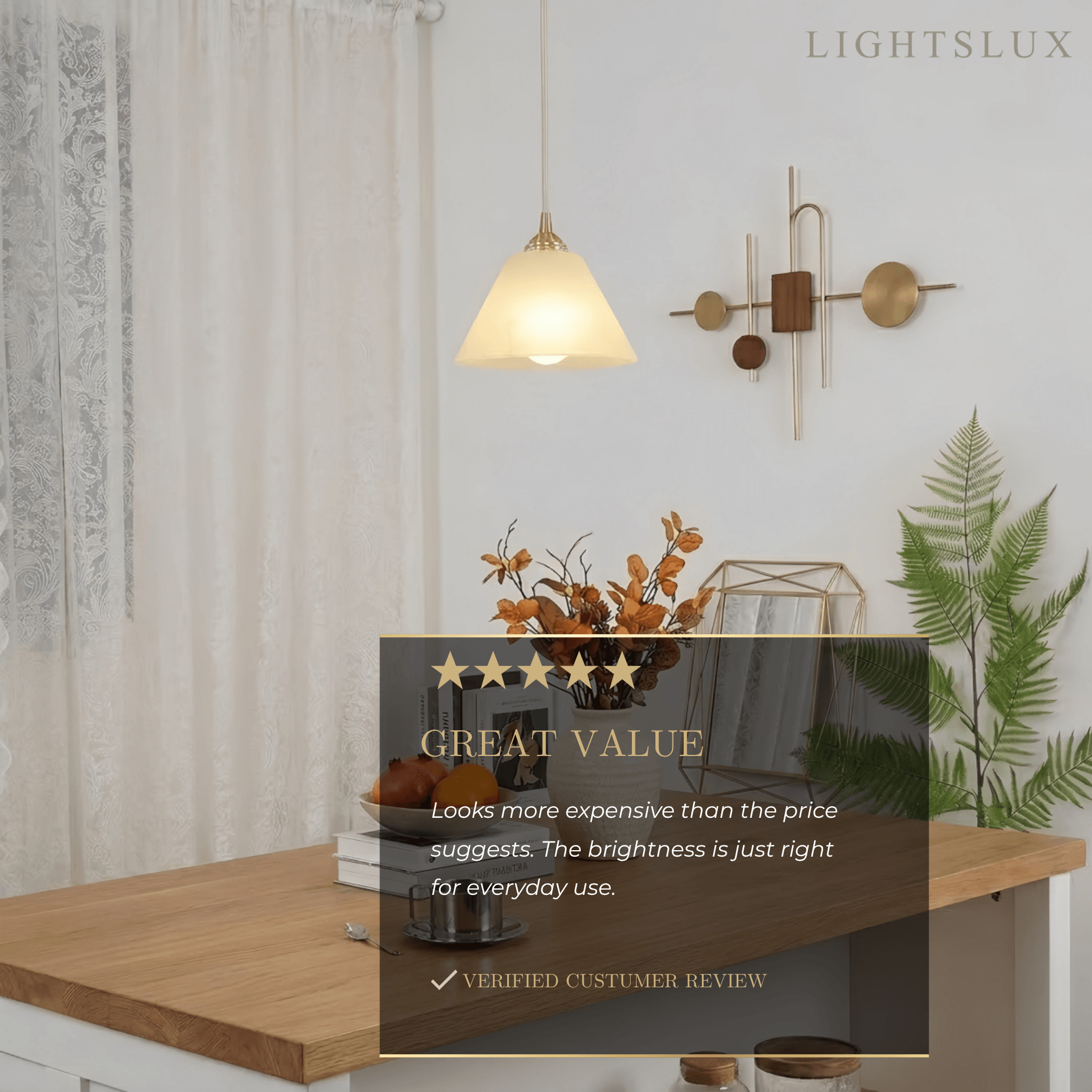 Alba Minimalist Alabaster Pendant Light – White