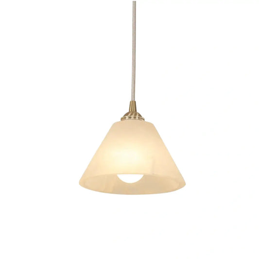 Alba Minimalist Alabaster Pendant Light – White