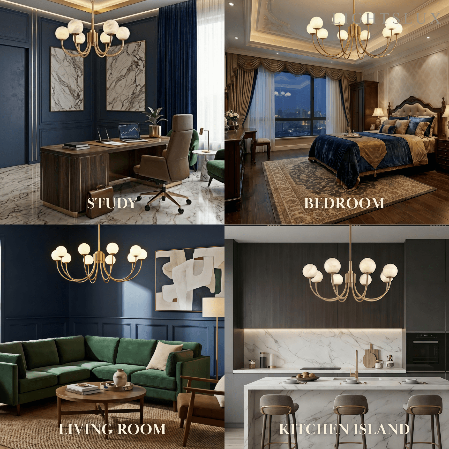 Alba Modern Minimalist Globe Chandelier