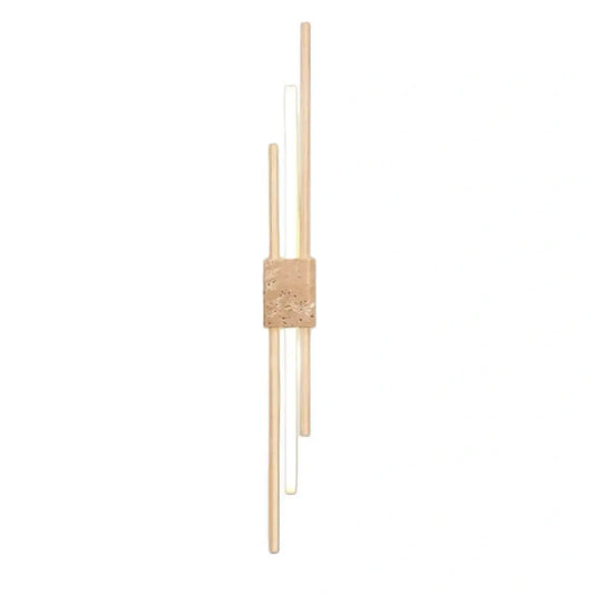 Strata Minimalist Travertine Wall Light