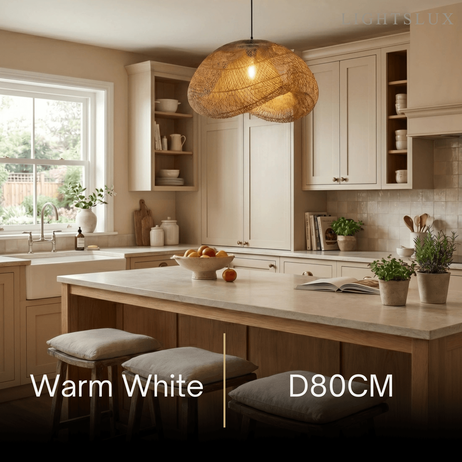 Bamburo Natural Rattan Pendant Light