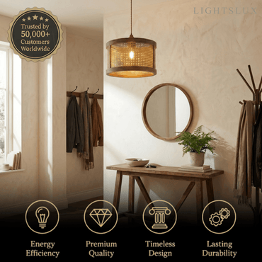 Bamburo Natural Woven Pendant Light