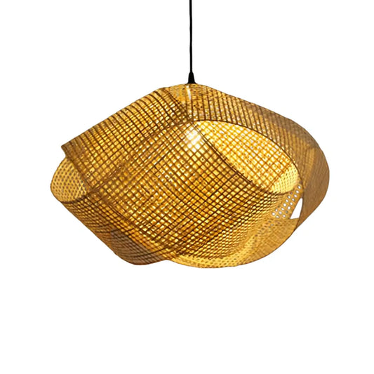 Bamburo Modern Rattan Pendant Light