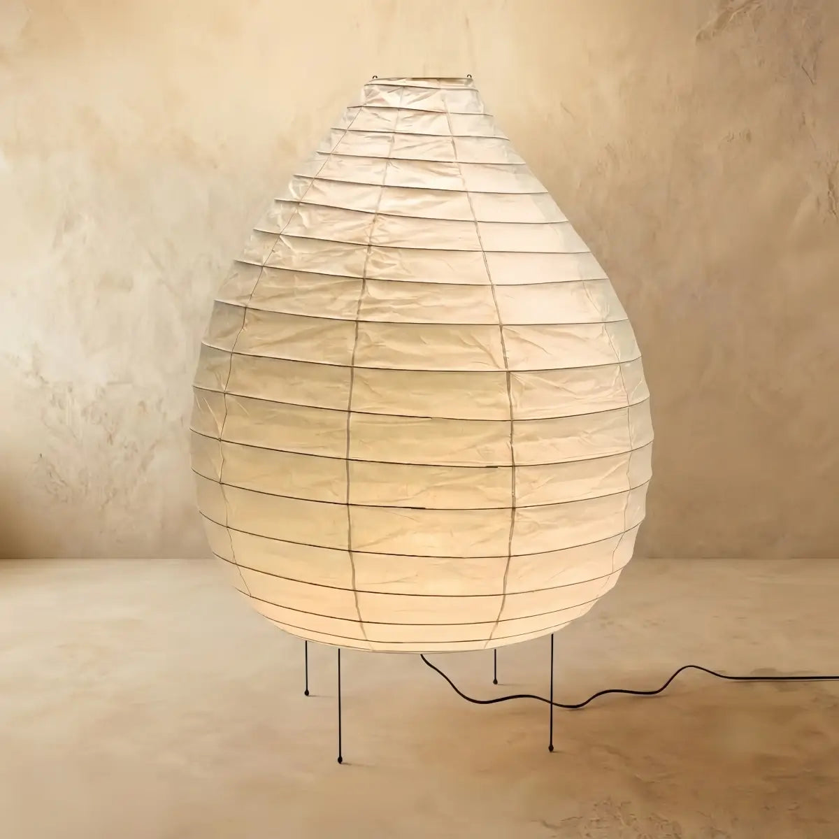 Table Lamp -- Iron & Rice Paper