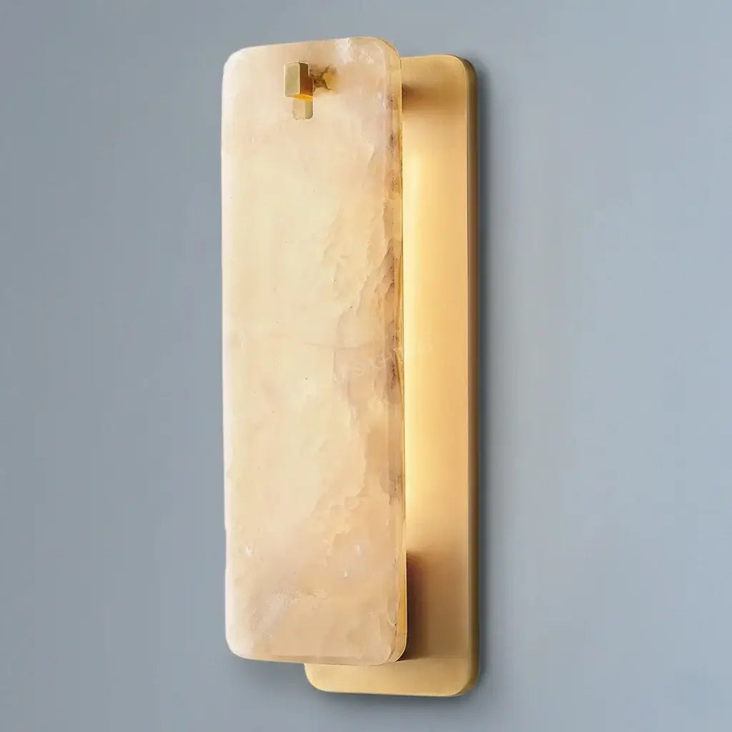 Excelis Luxuriöse Alabaster-Wandleuchte Wohnzimmer/Esszimmer