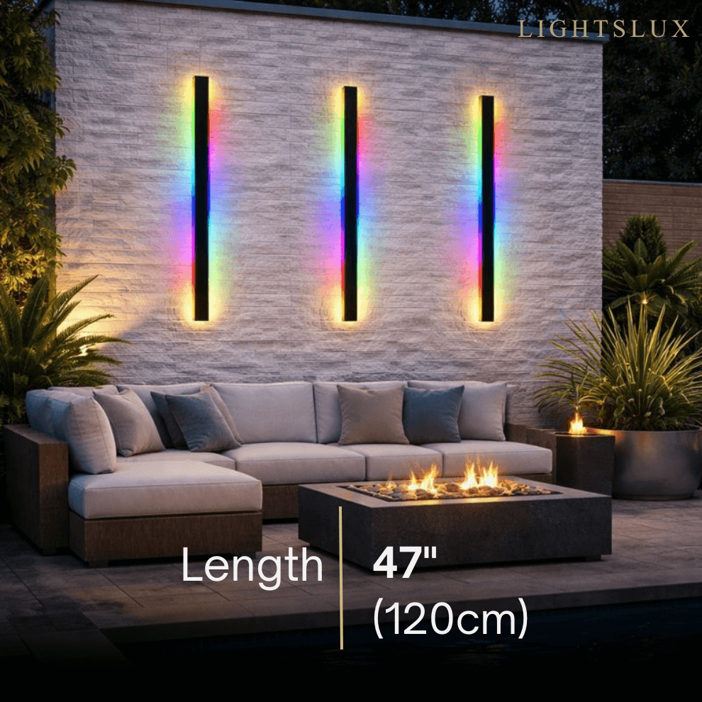 Outdoor LED Wall Light (RGB) — Available in 8 Sizes