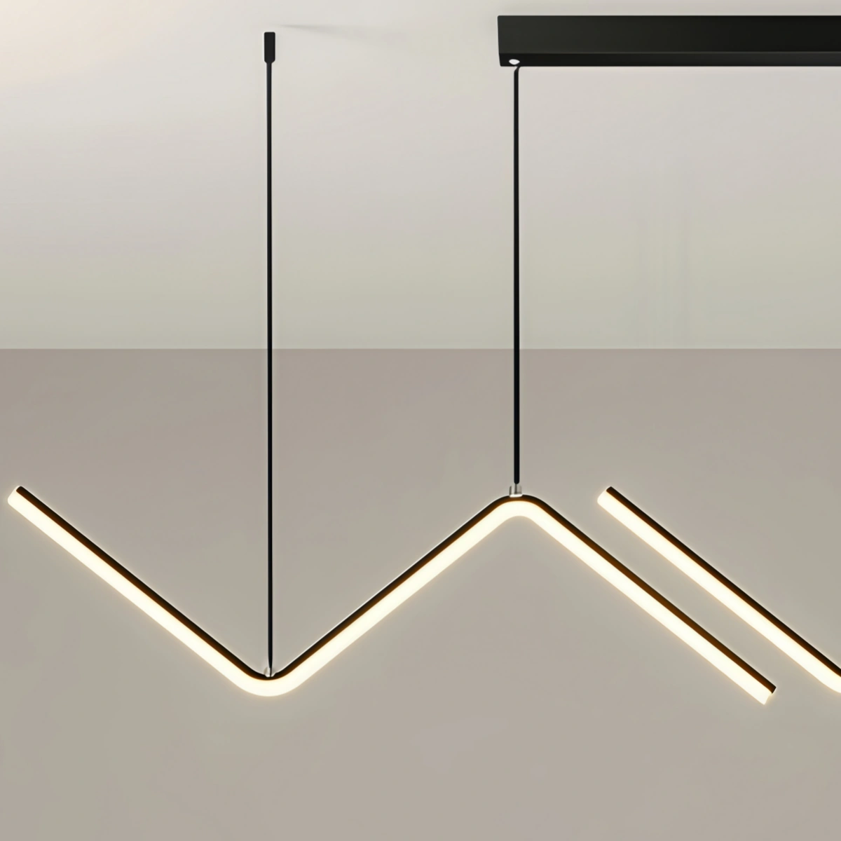 Arcato Minimalist Black/Gold Pendant Light